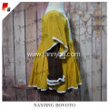 mustard hand embroidery long sleeve dress